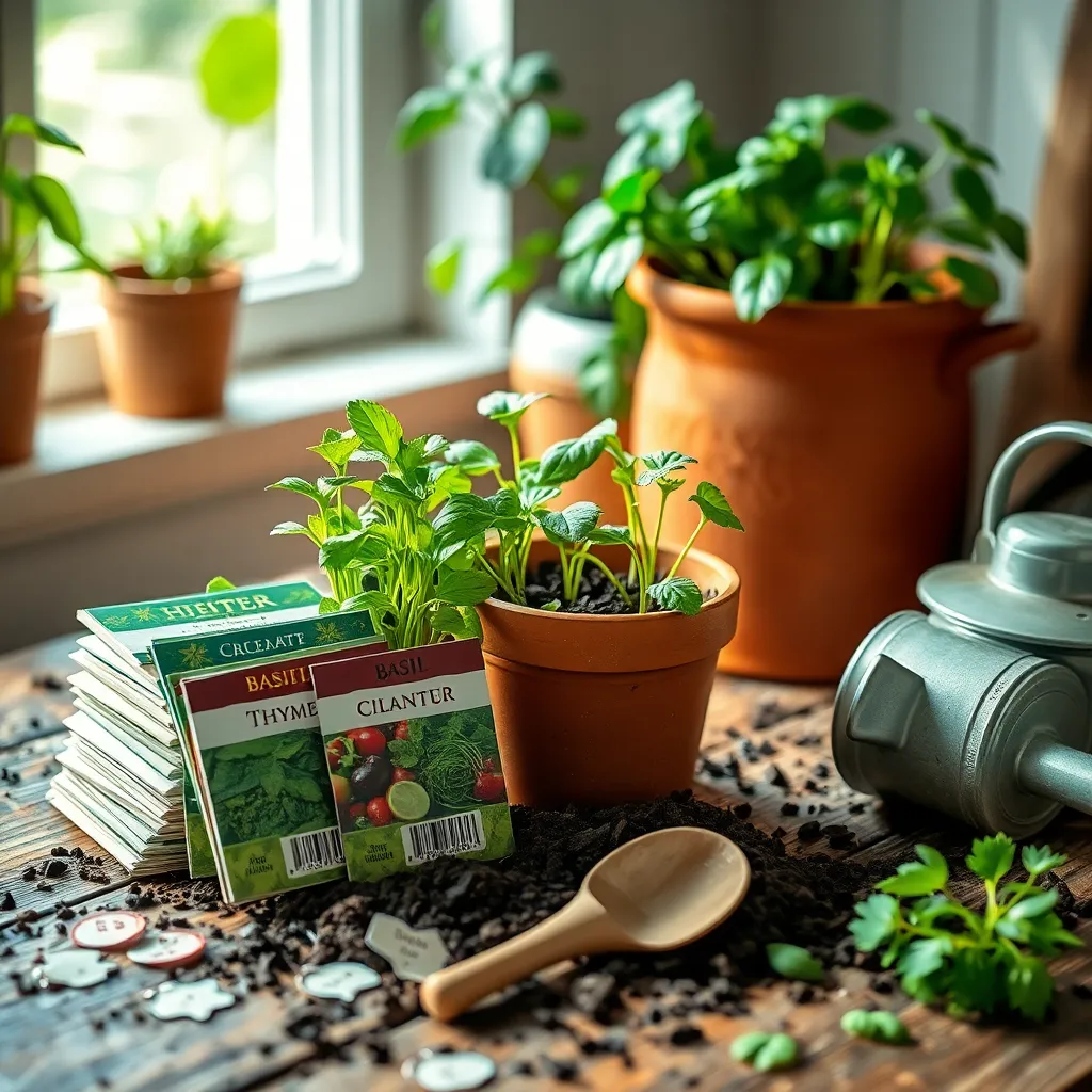 Herb Seed Kits (Indoor-Friendly Varieties)