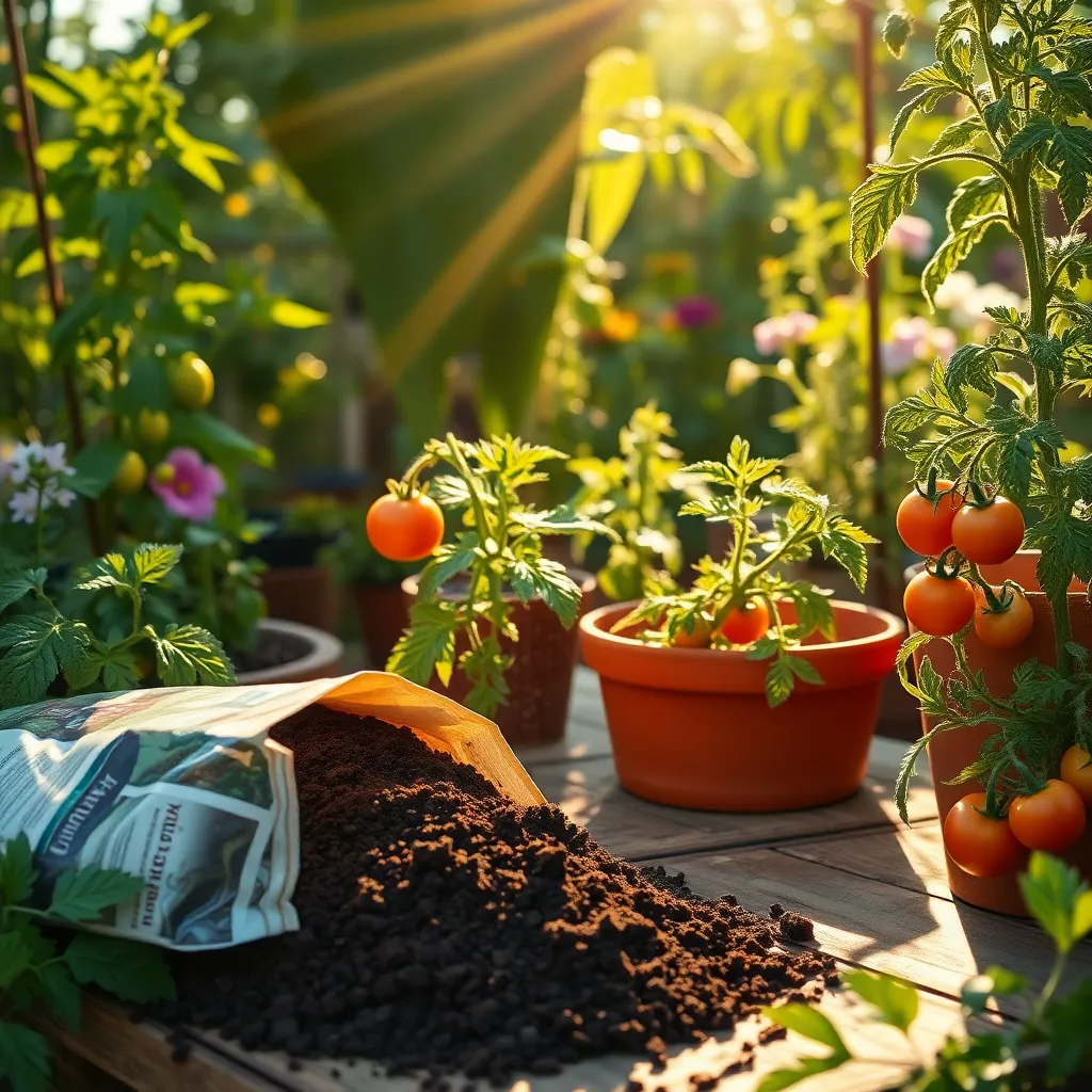 High-Quality Potting Mix (Nutrient-Rich for Tomato Growth)