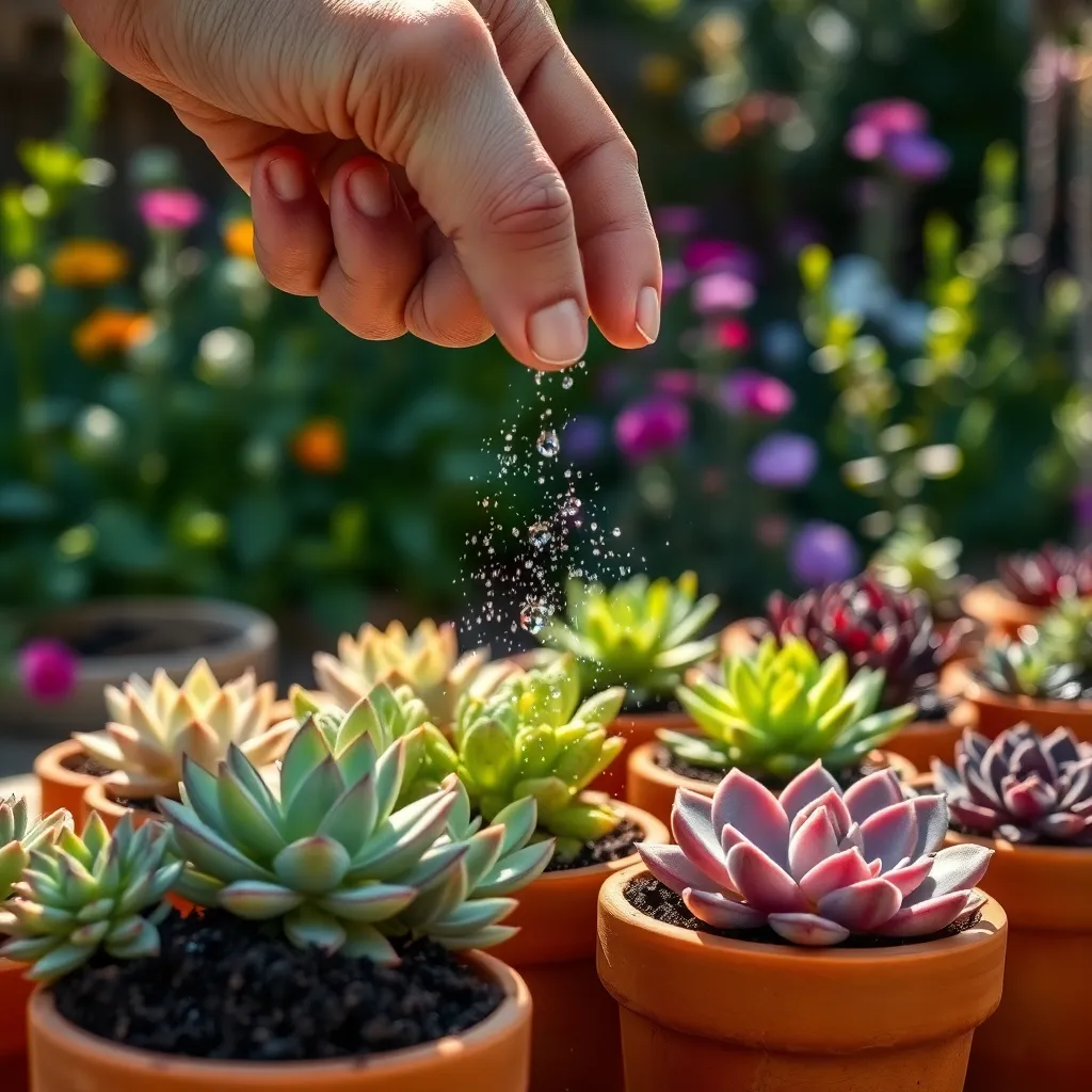 Mist Soil to Encourage Roots