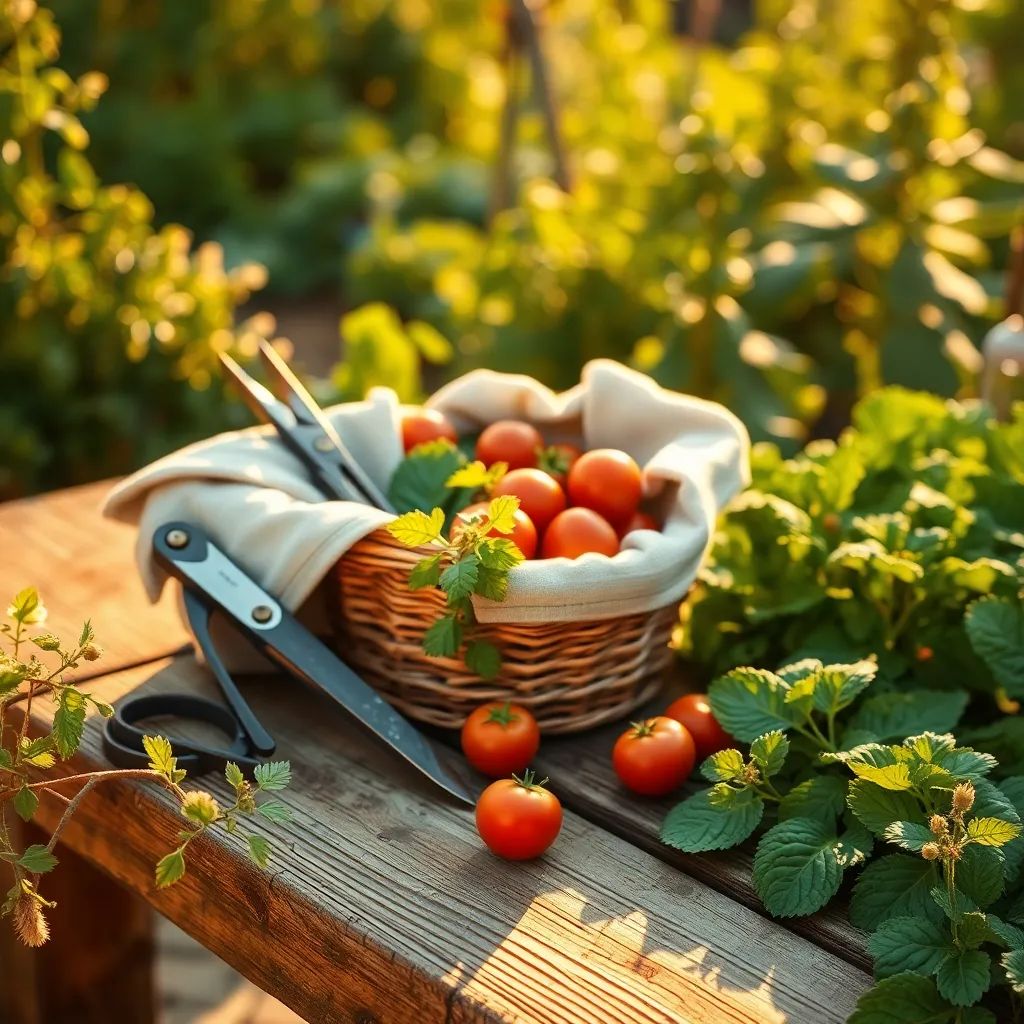 Gather Necessary Harvesting Tools