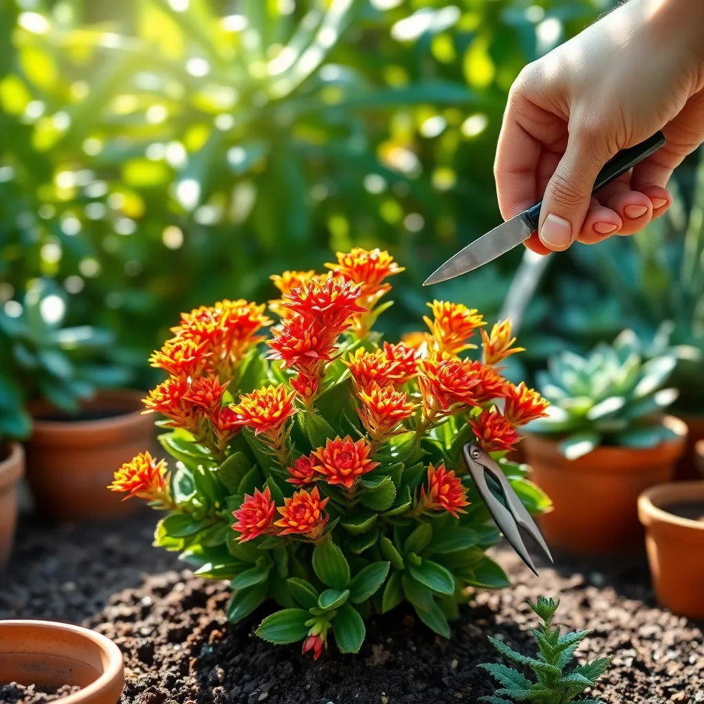 Flaming Katy (Kalanchoe blossfeldiana)