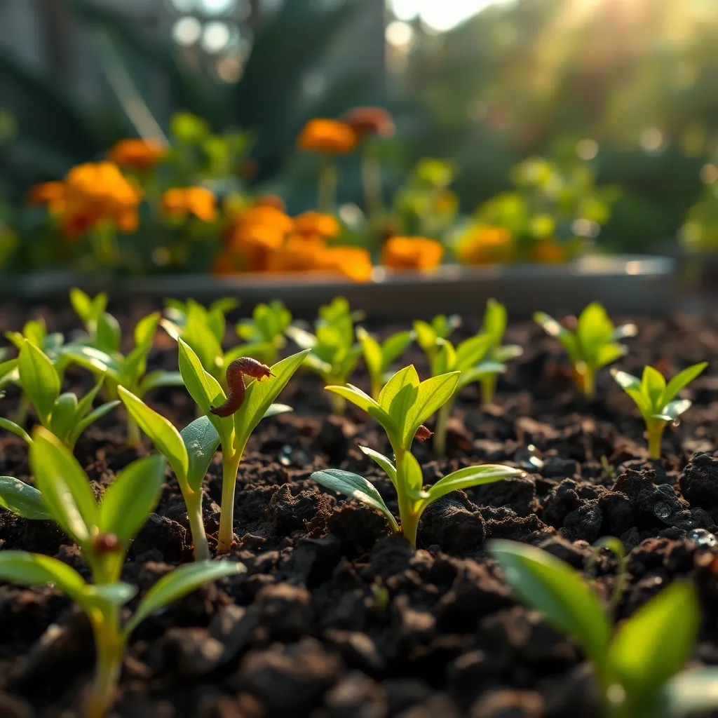 Slugs Destroying Tender Seedlings