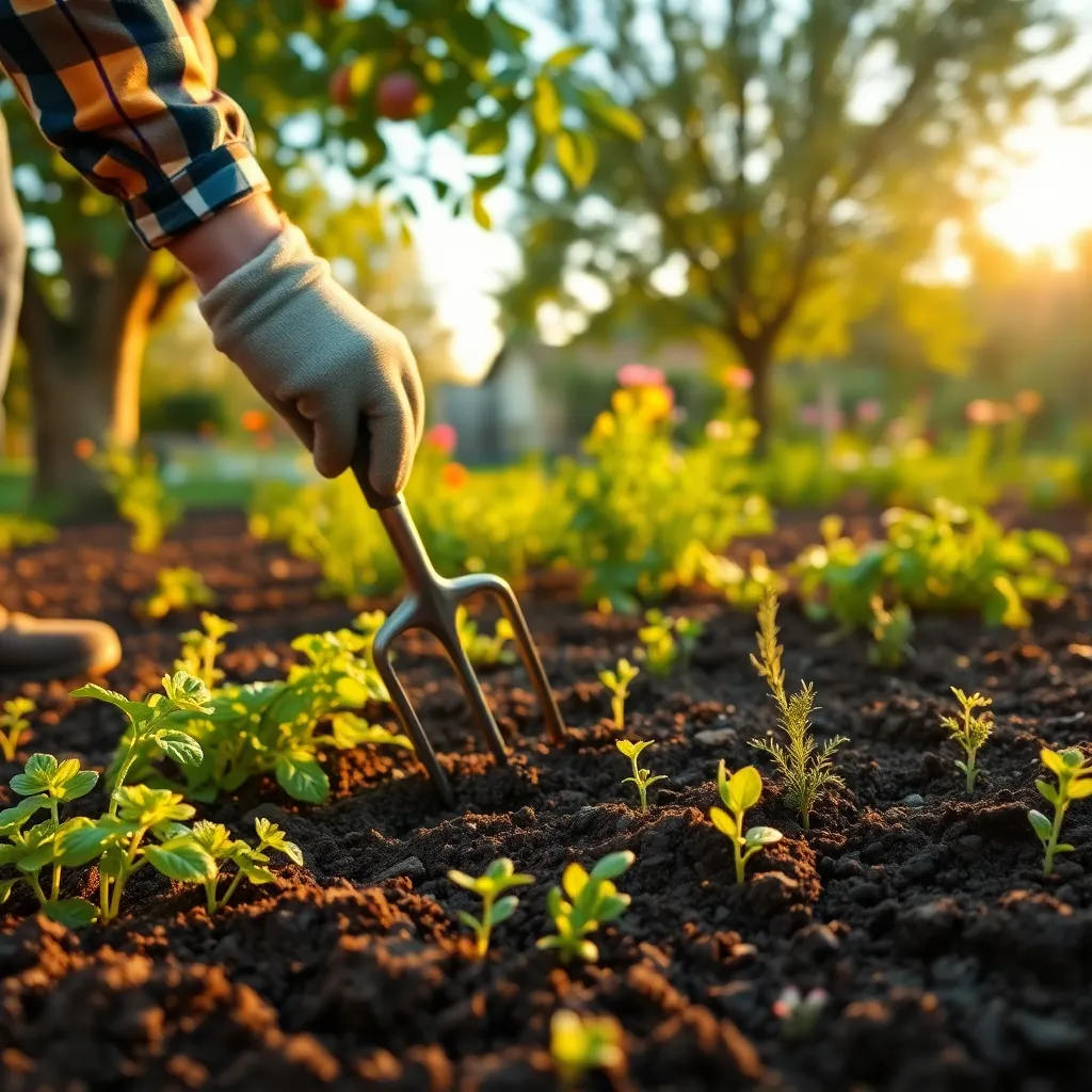 Loosen Soil with a Garden Fork