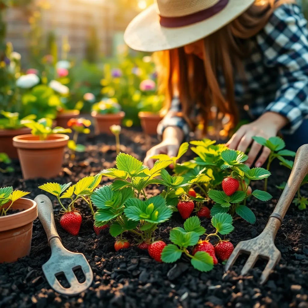 Planting Strawberries Step-by-Step