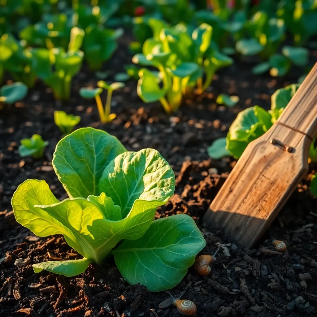 Snail Damage to Vegetables