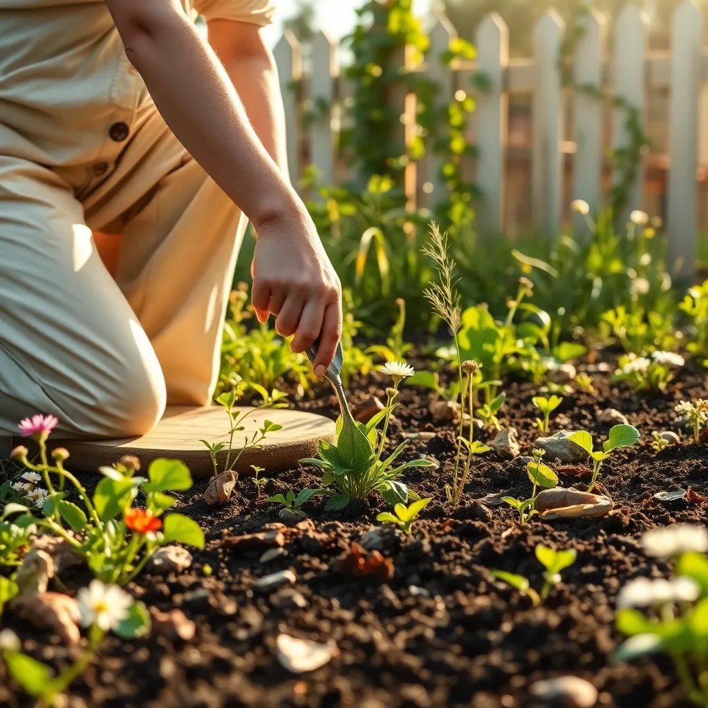Clear Existing Weeds and Debris