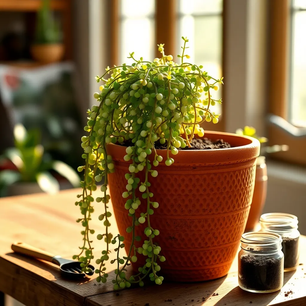String of Pearls (Senecio rowleyanus)