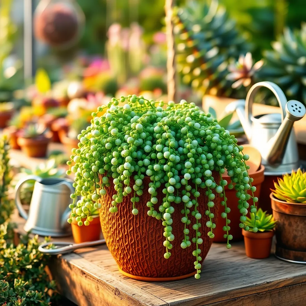 String of Pearls (Senecio rowleyanus)