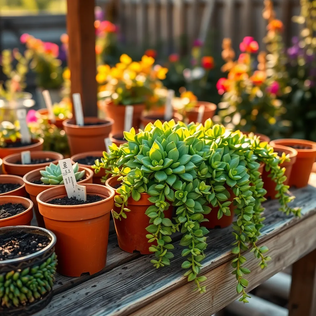 Burro's Tail (Sedum morganianum)