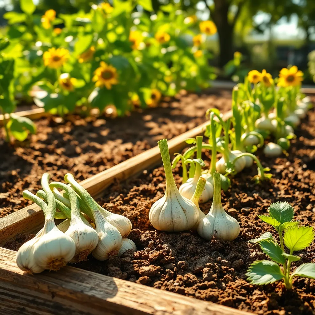 Install Homemade Garlic Barriers