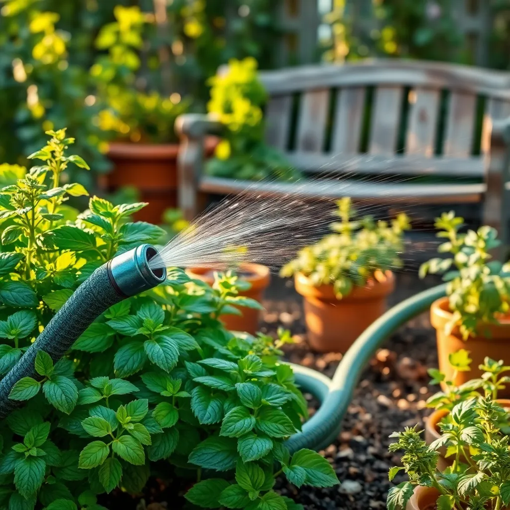 Efficient Watering with a Hose