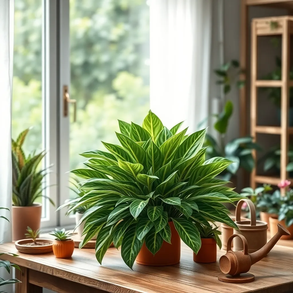 Chinese Evergreen (Aglaonema commutatum)