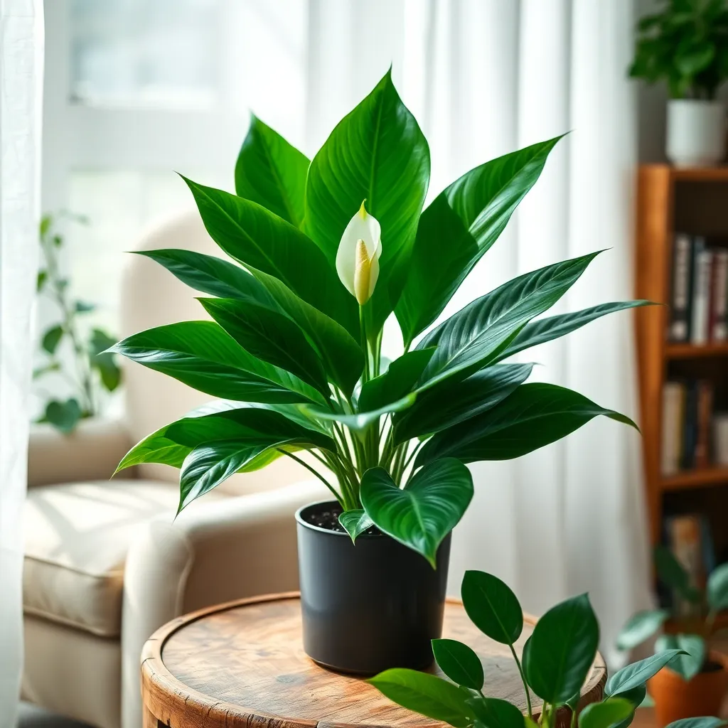 Peace Lily (Spathiphyllum wallisii)