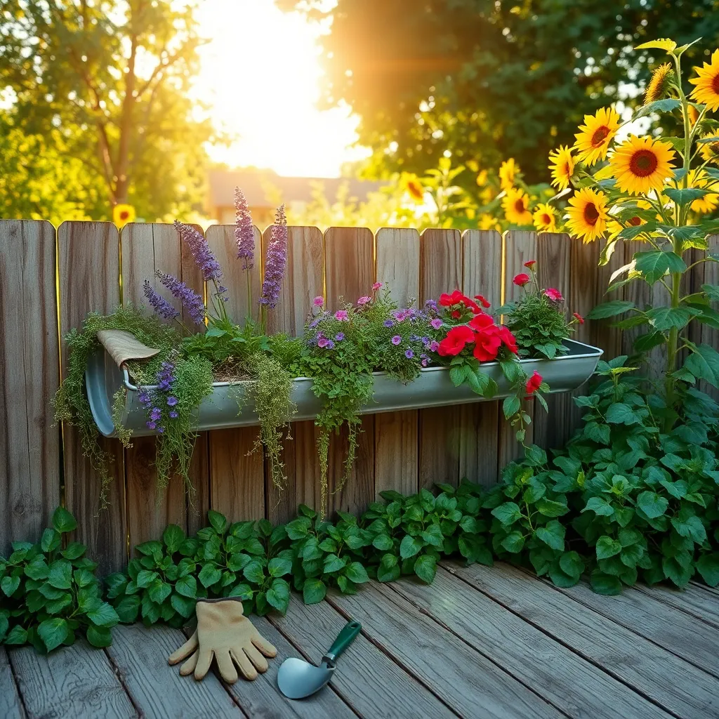 Construct Planters from Old Gutters