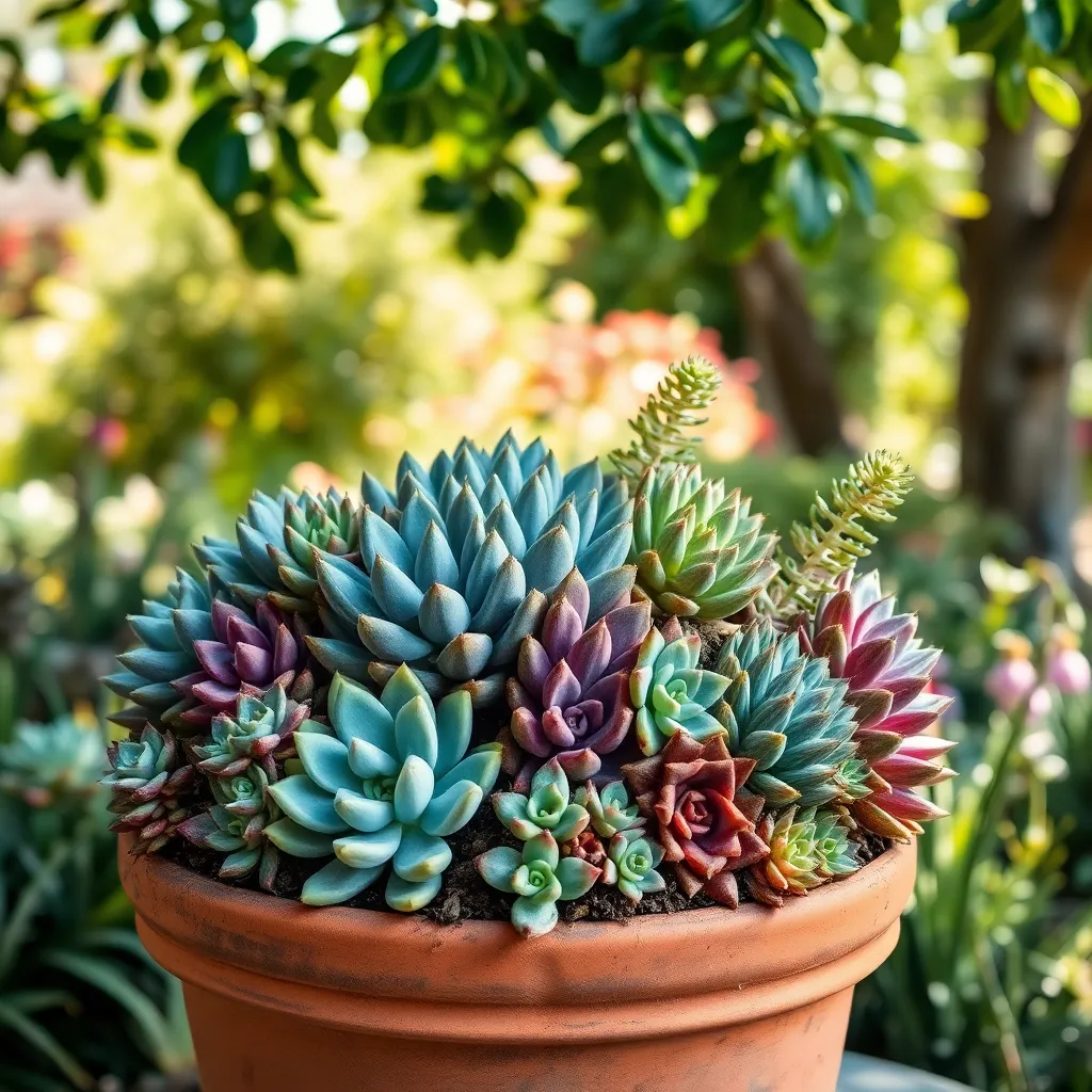Crowding Multiple Succulents Together