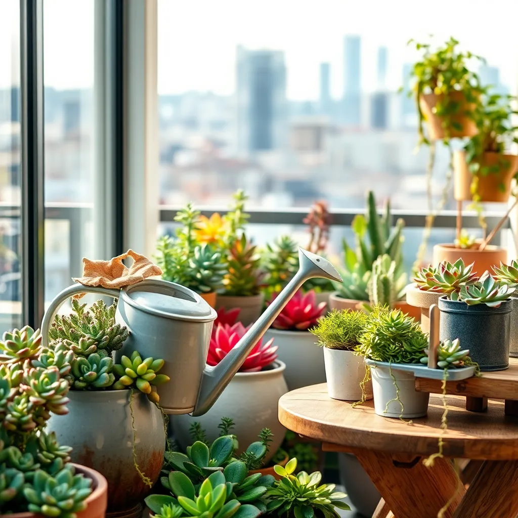 Efficient Watering in Tight Spaces
