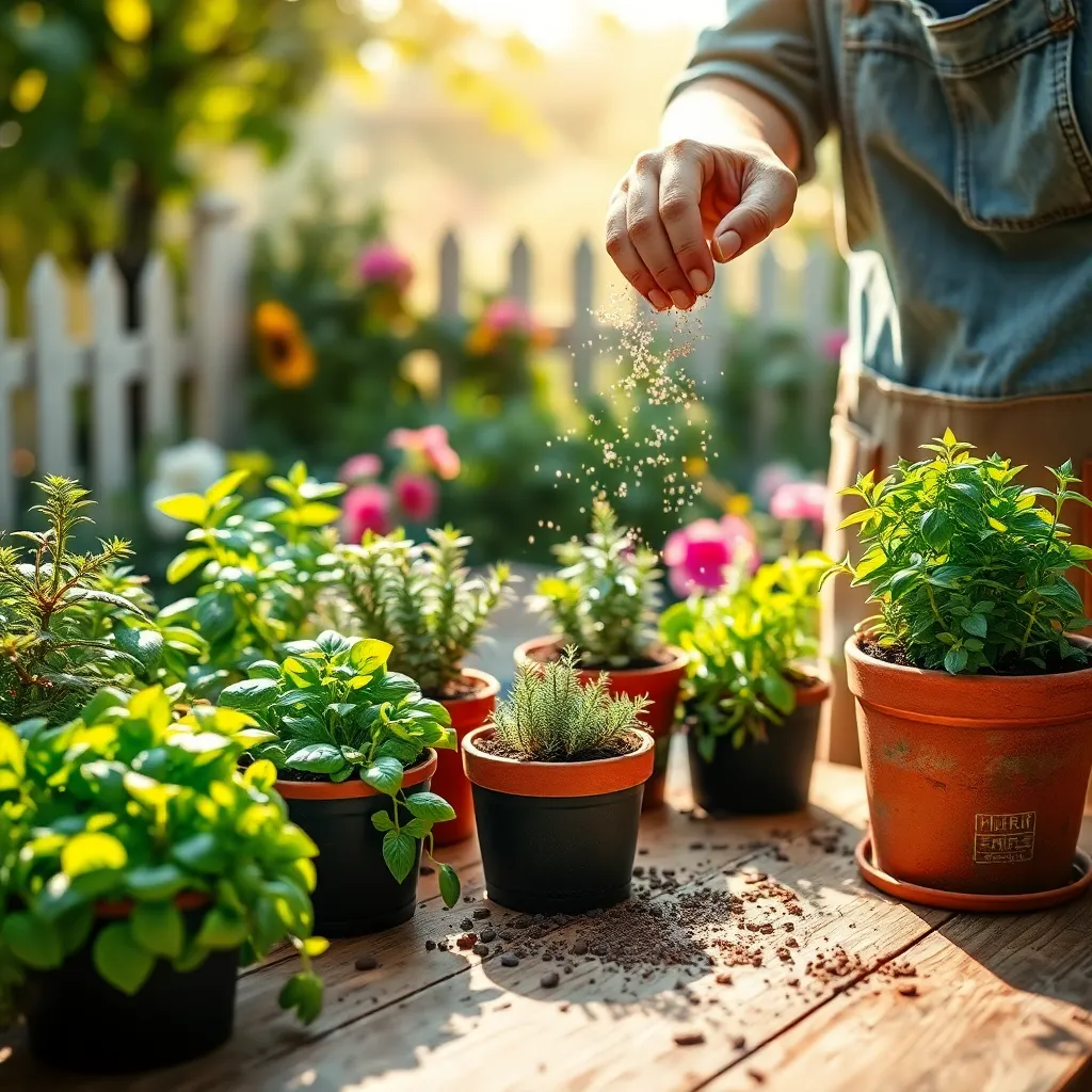 Keeping Herbs Healthy with Fertilizer