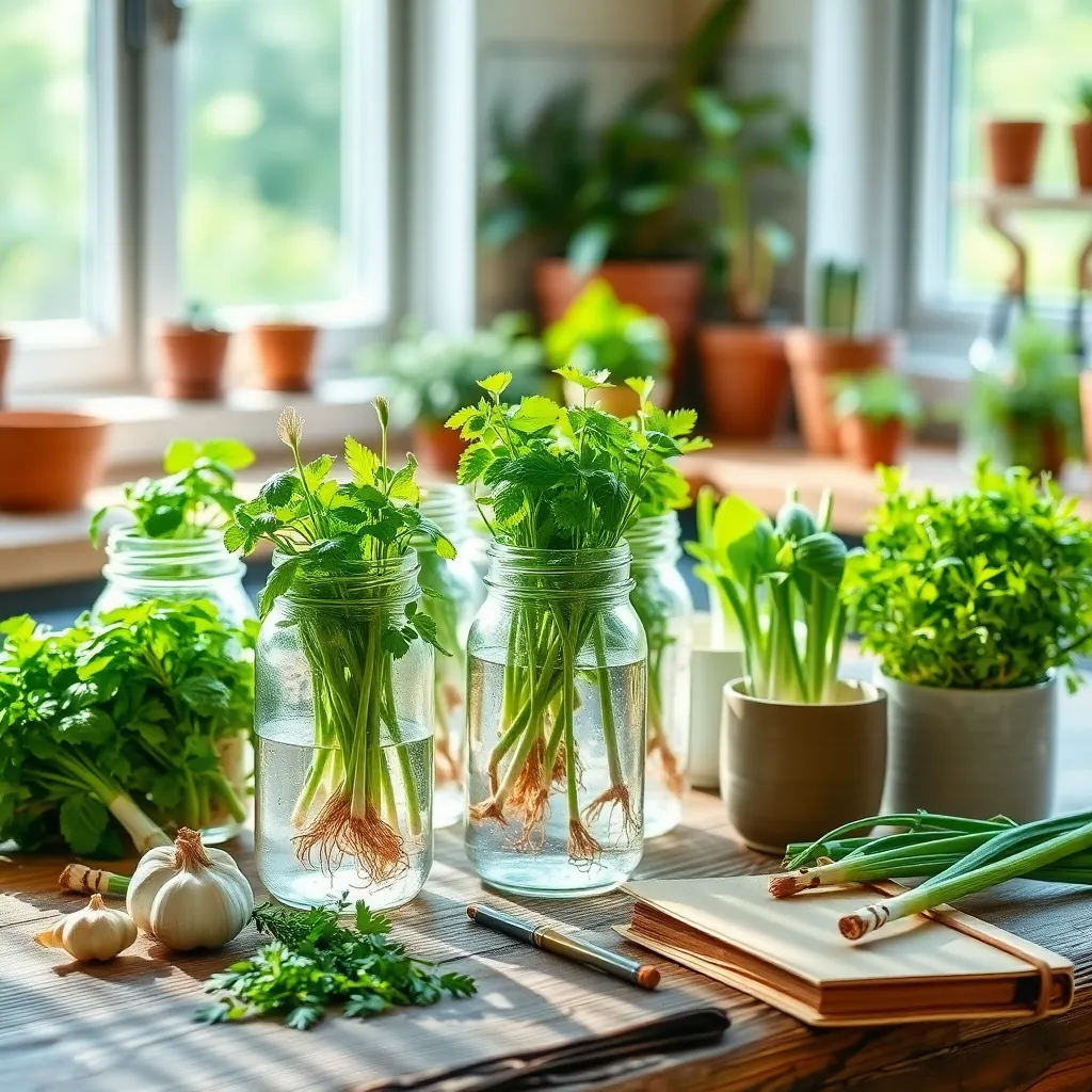 Grow Herbs from Kitchen Scraps