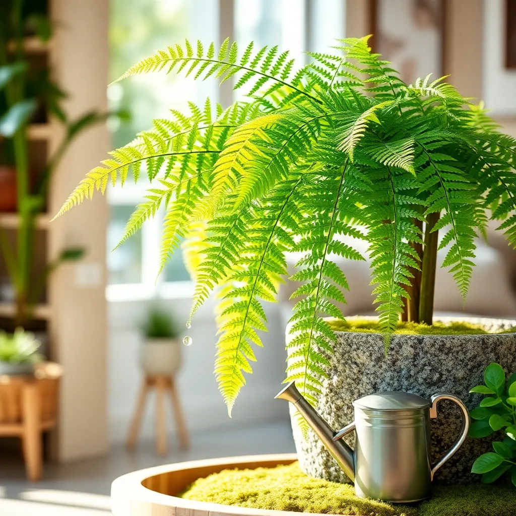 Boston Fern (Nephrolepis exaltata)