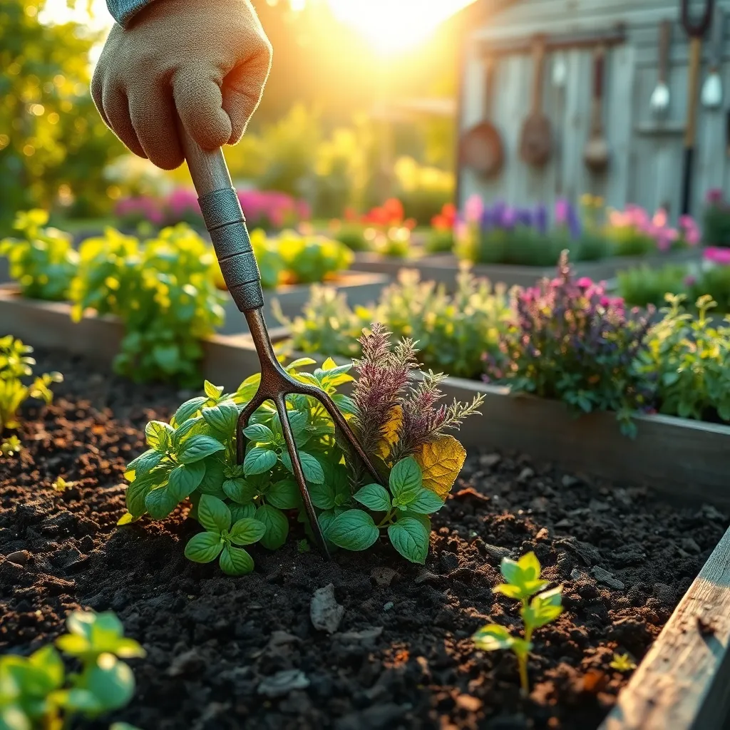 Using Hand Forks for Aeration