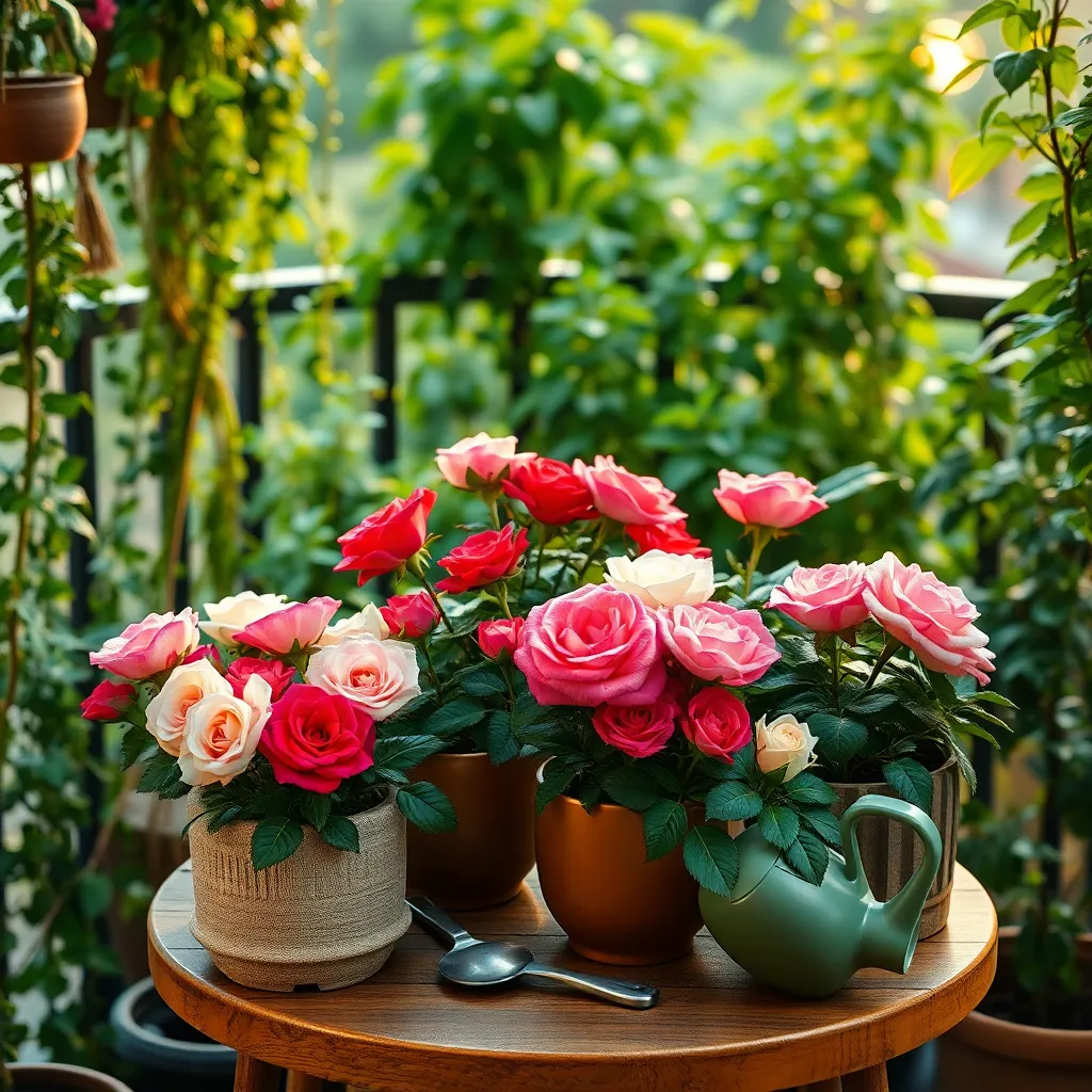 Compact Roses (Container-Friendly Fragrance)