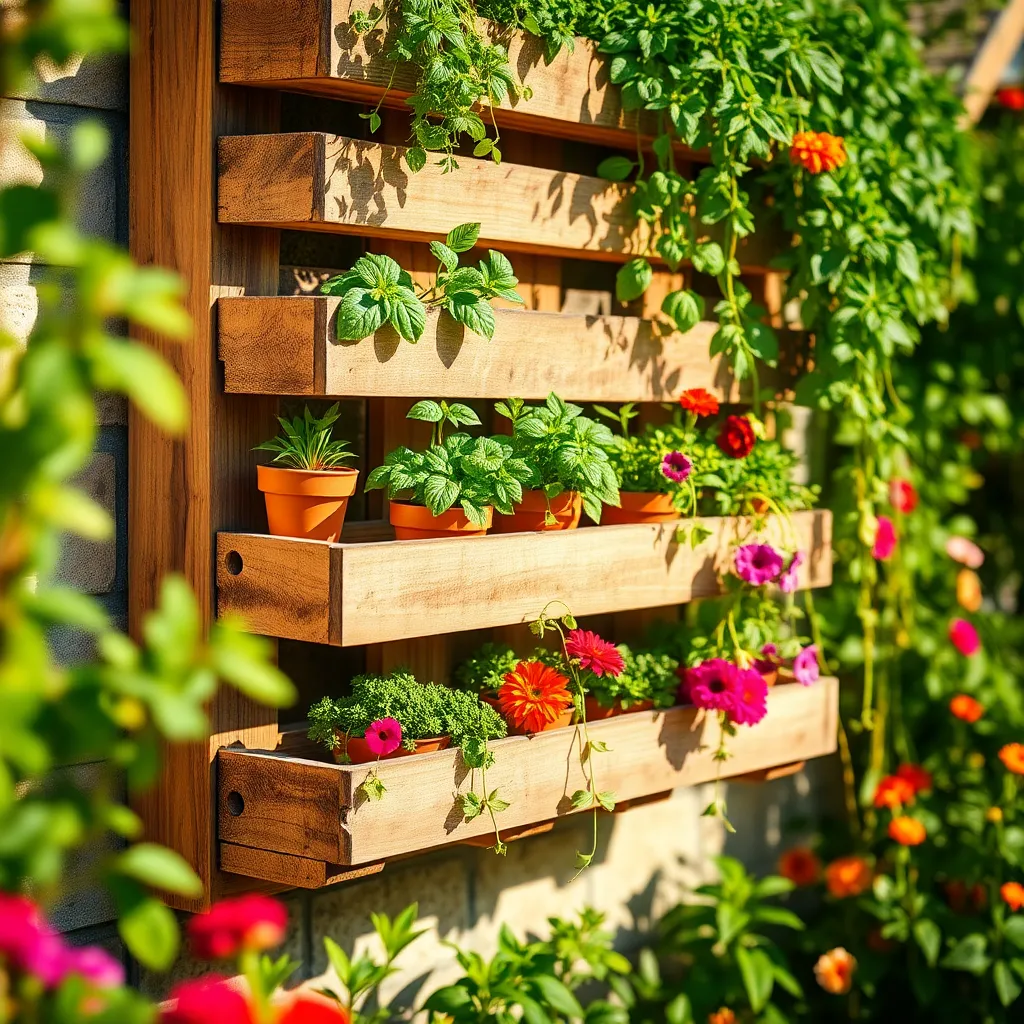 Transform Pallets into Vertical Gardens