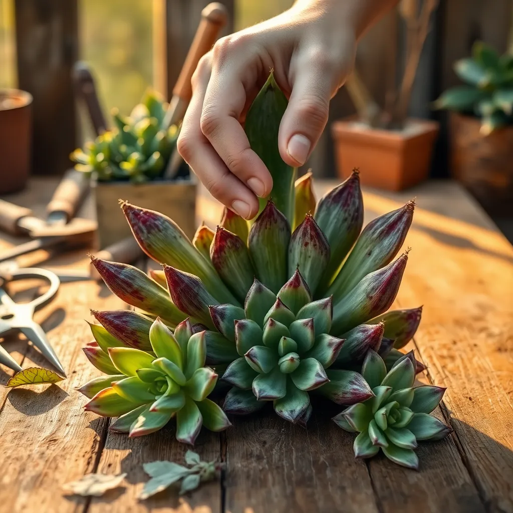 Improperly Handling Succulent Leaves