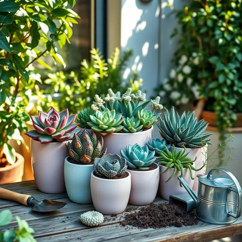 Plant Succulents with Care