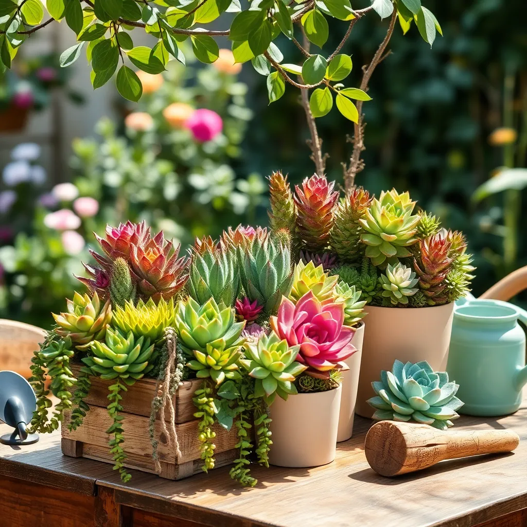 Designing Eye-Catching Succulent Displays